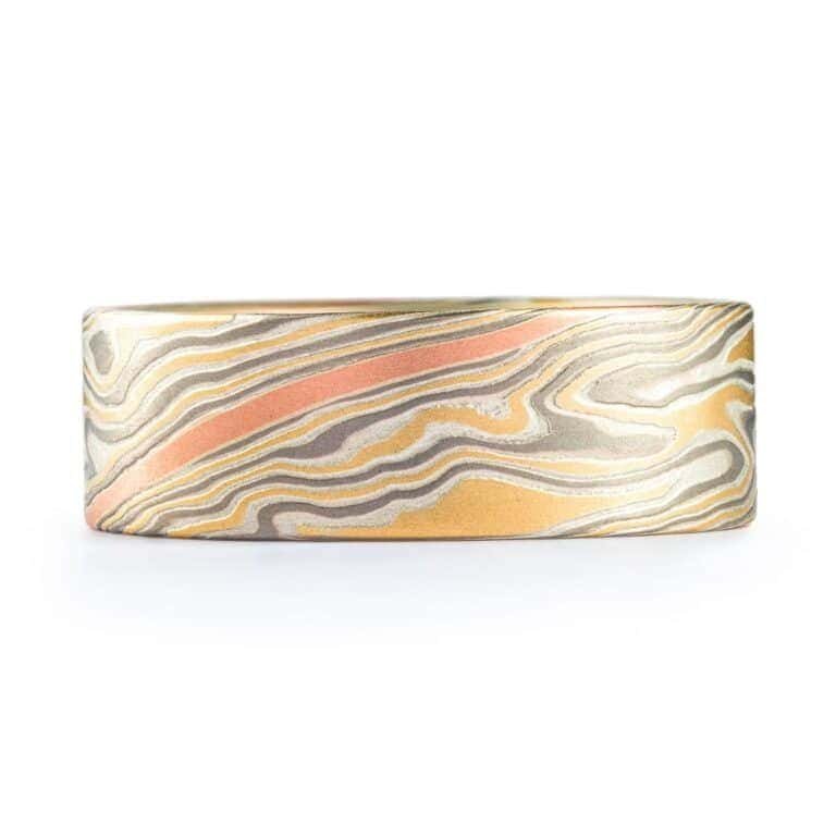 Flat Profile Mokume Gane Band