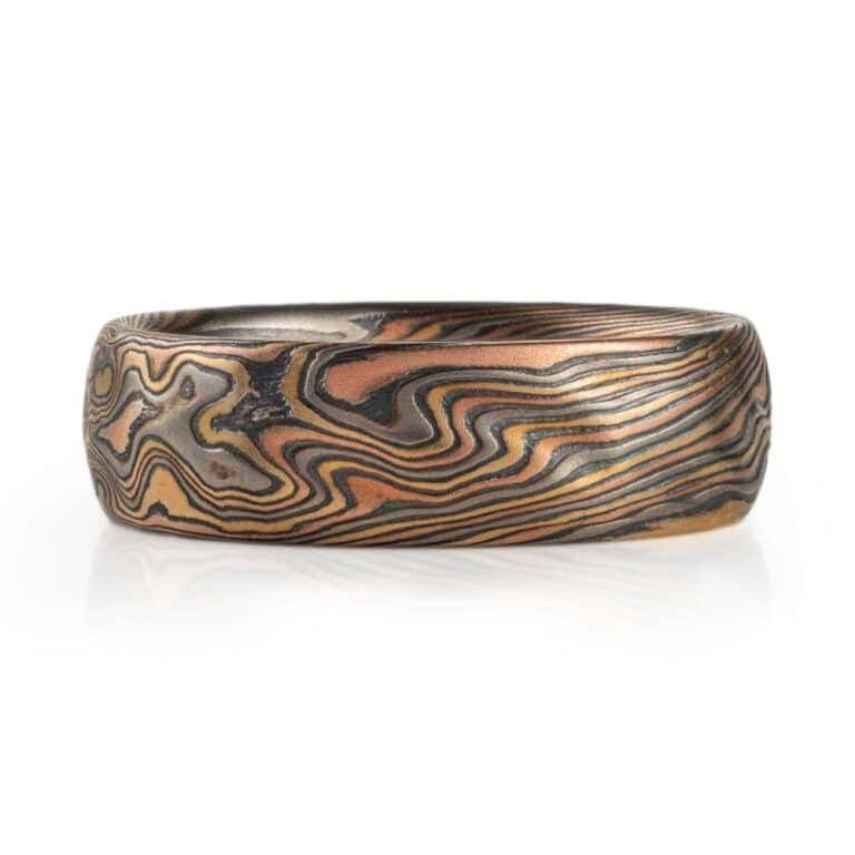 Kazaru Texture Mokume Ring