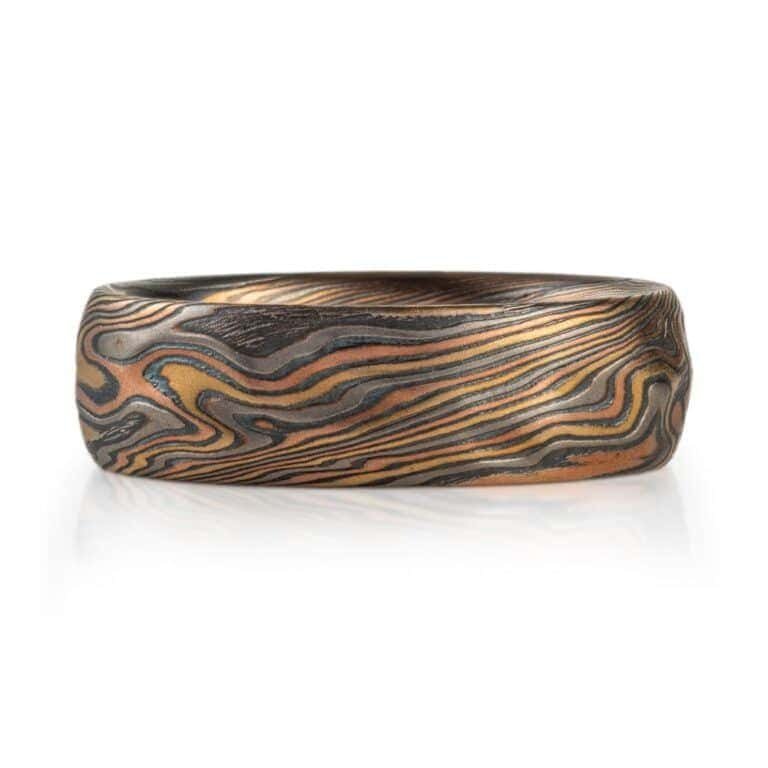 Kazaru Texture Mokume Ring - Image 3