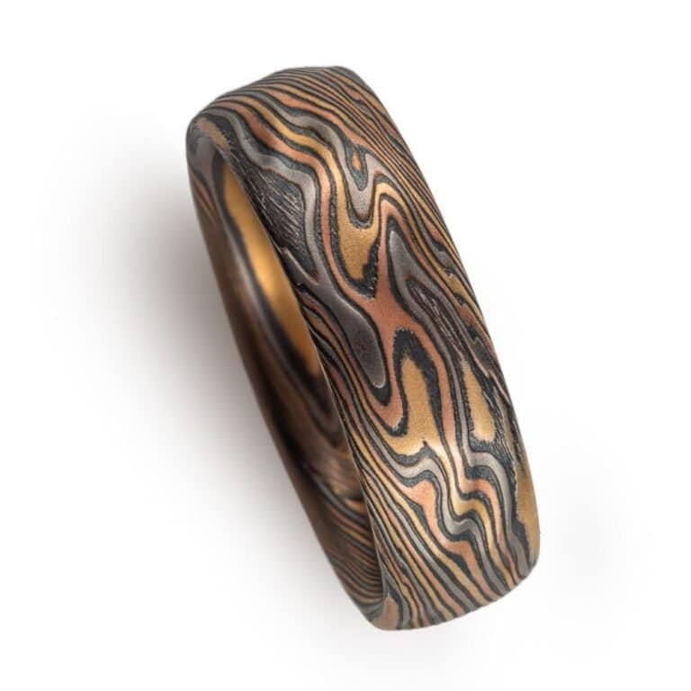 Kazaru Texture Mokume Ring - Image 4