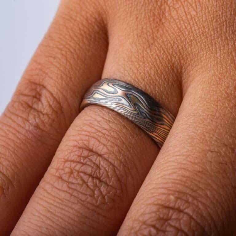 Kazaru Texture Mokume Ring - Image 5