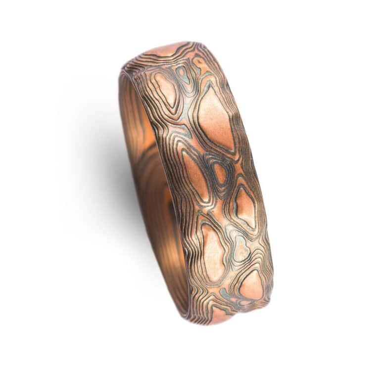 Guri Bori  Mokume Ring Set - Image 5