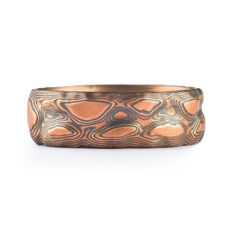 Desert Canyon Guri Bori  Mokume Ring - Image 2