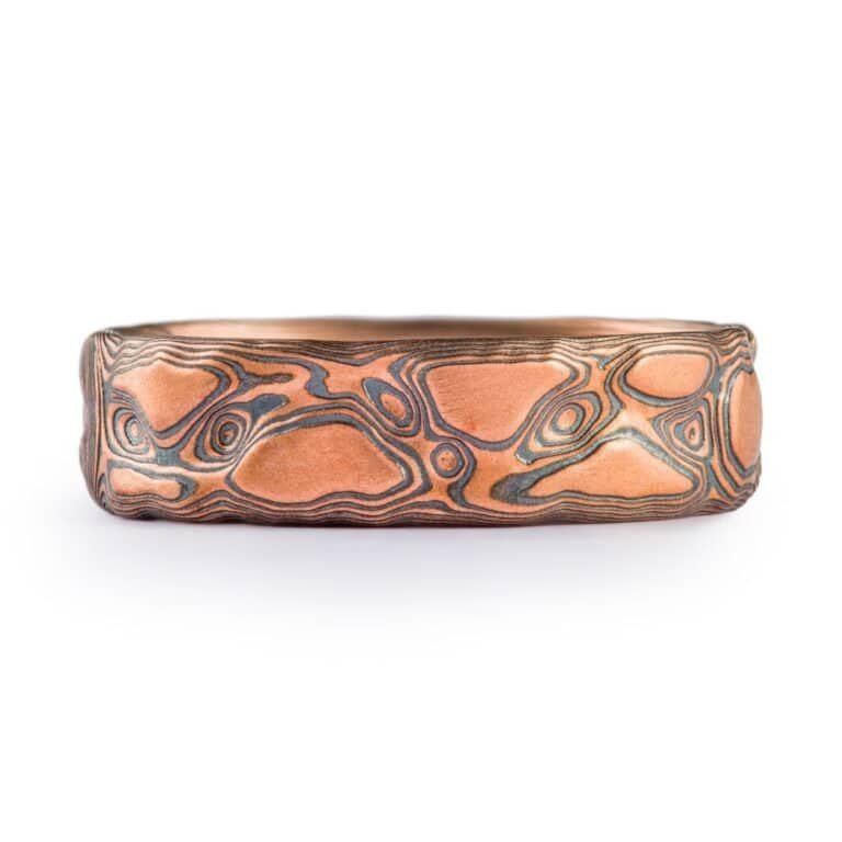 Eclectic Mokume Gane Ring Set - Image 3