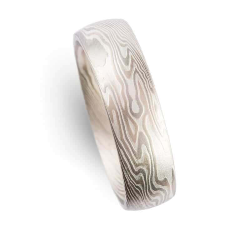 Eclectic Mokume Gane Ring Set - Image 4