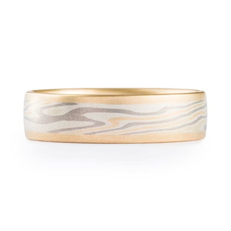 Gold Edged Mokume Gane Ring - Image 2