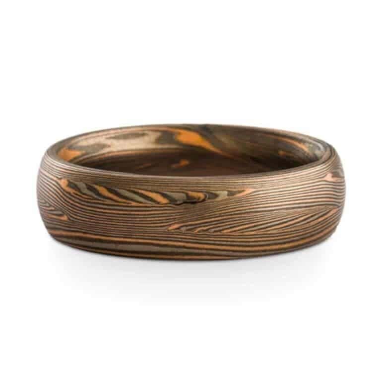 Custom Mokume Flowing Ring - Image 2