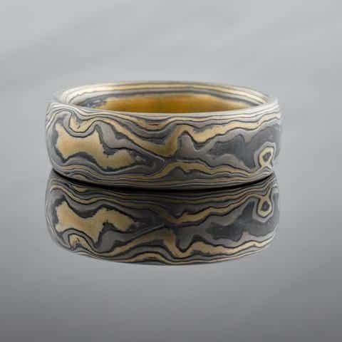 Artisan-Crafted Mokume Gane Ring