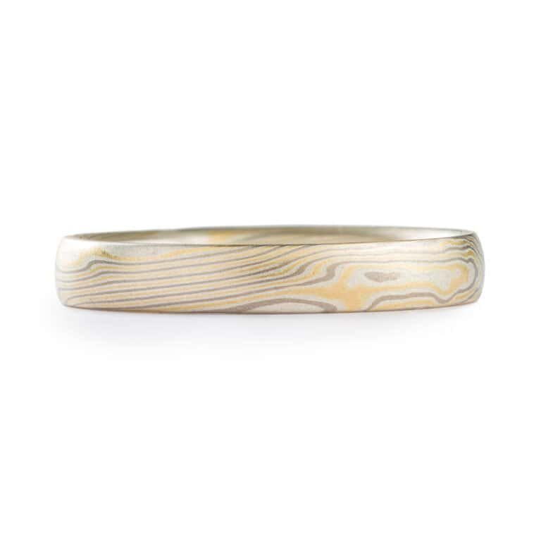 Refined Wedding Band in Twist Pattern - Image 2