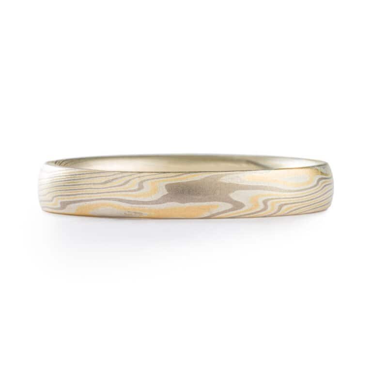 Refined Wedding Band in Twist Pattern - Image 3