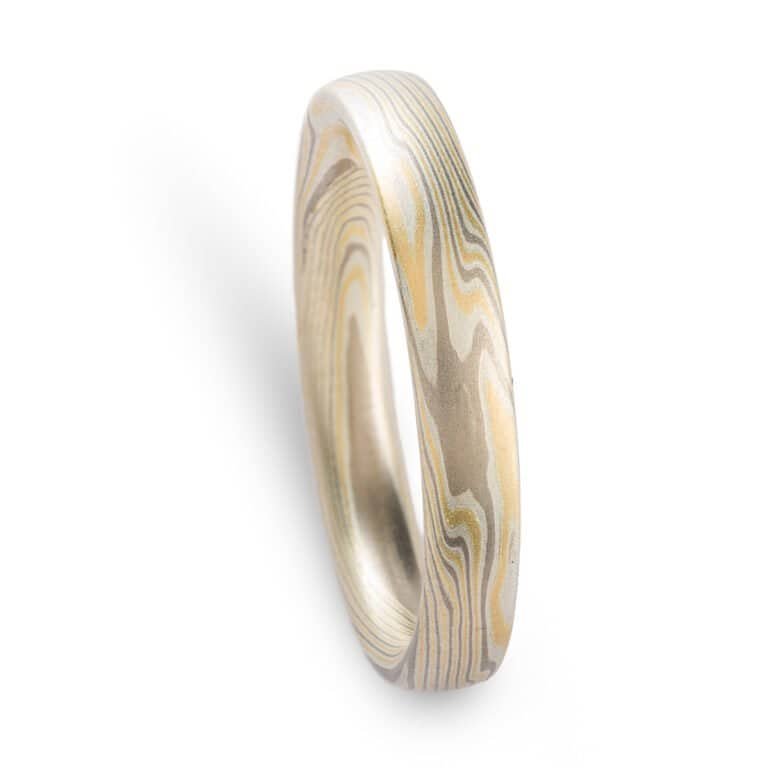 Refined Wedding Band in Twist Pattern - Image 4