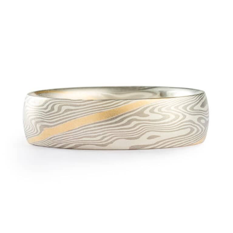 Gold Stratum Mokume Gane Rings - Image 4