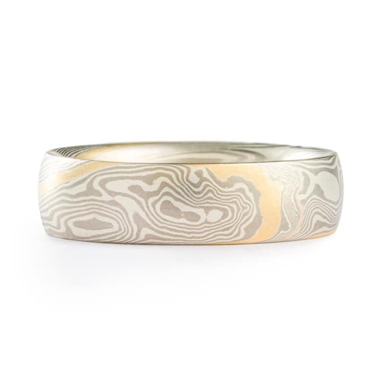 Gold Stratum Mokume Gane Rings - Image 5