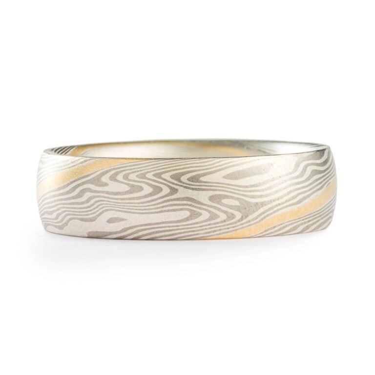 Gold Stratum Mokume Gane Rings - Image 3