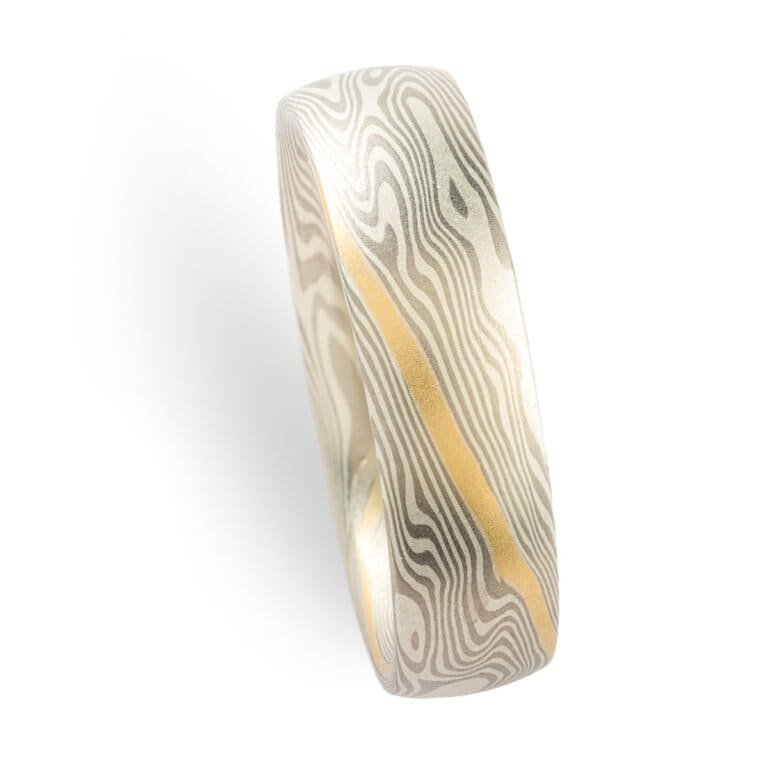 Gold Stratum Mokume Gane Rings - Image 2