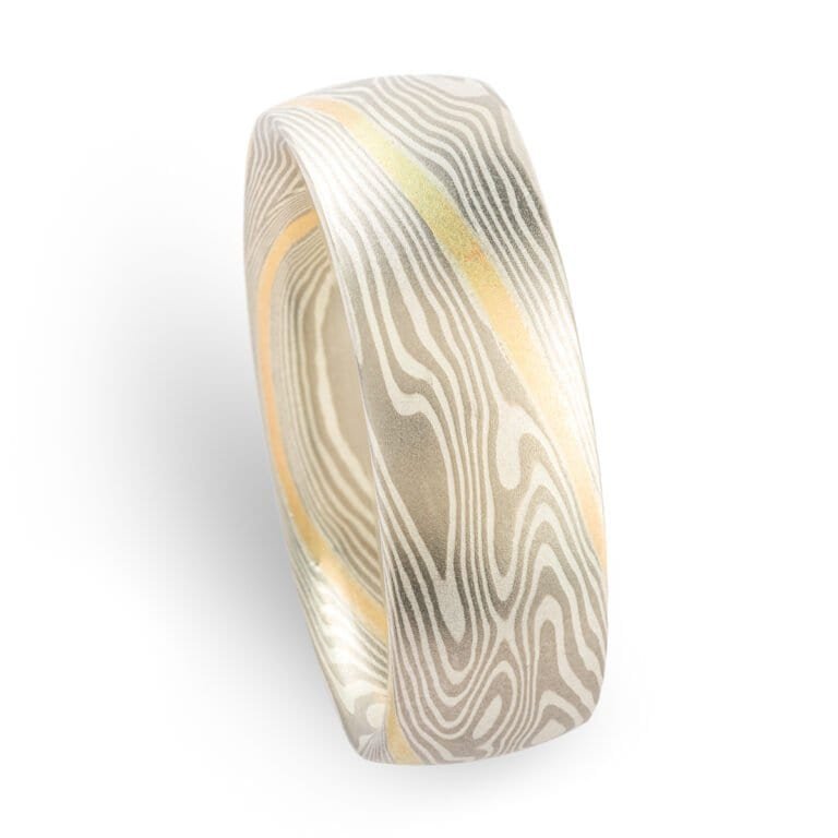 Gold Stratum Mokume Gane Rings - Image 7