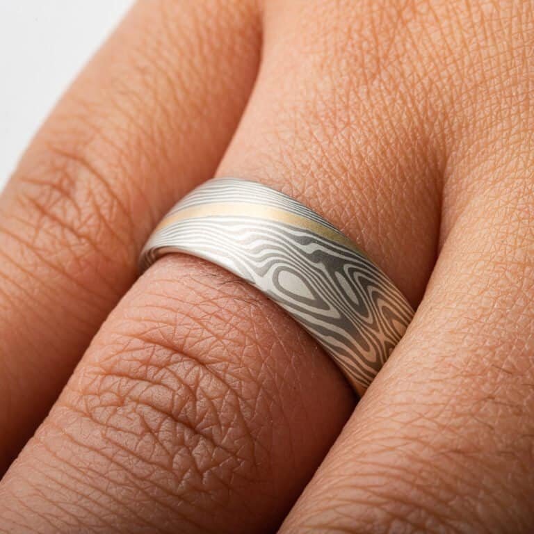 Gold Stratum Mokume Gane Rings - Image 11