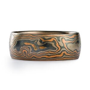 Embers, Etched and Oxidized, Low Dome, Woodgrain