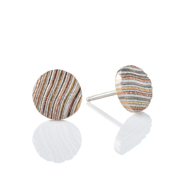 Striped Mokume Gane Earrings